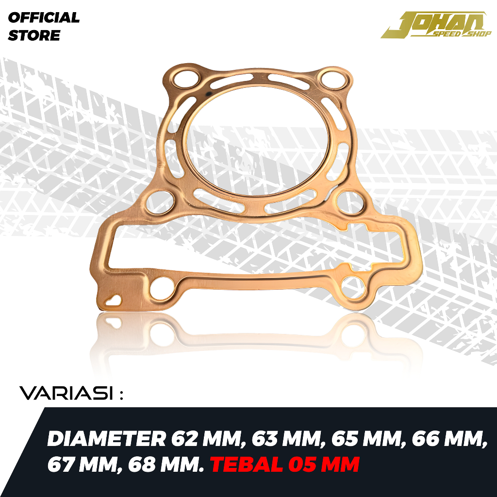 RX7 RACING PAKING HEAD NMAX 70MM TEMBAGA