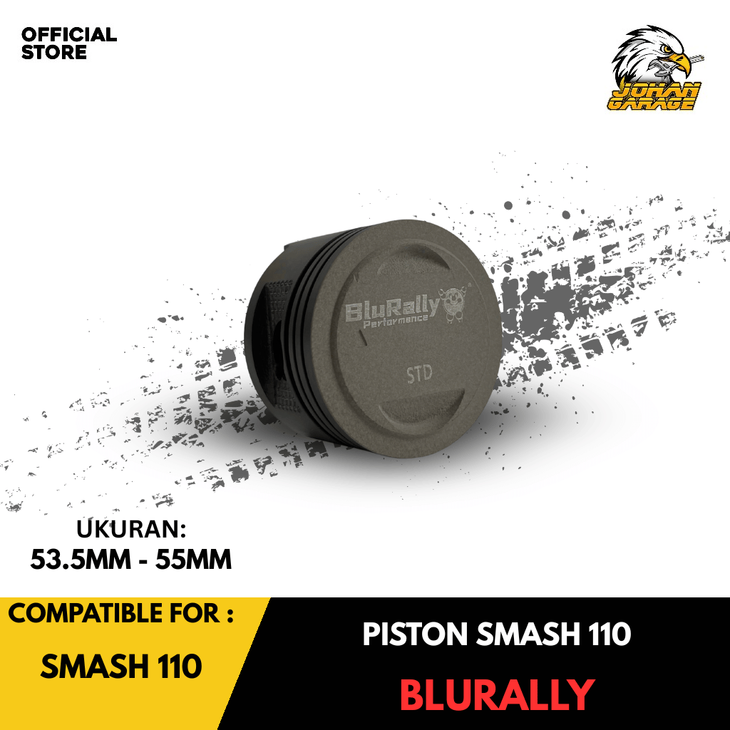 Piston Supra 125 KYZ Blurally 52.65mm Johan Garage