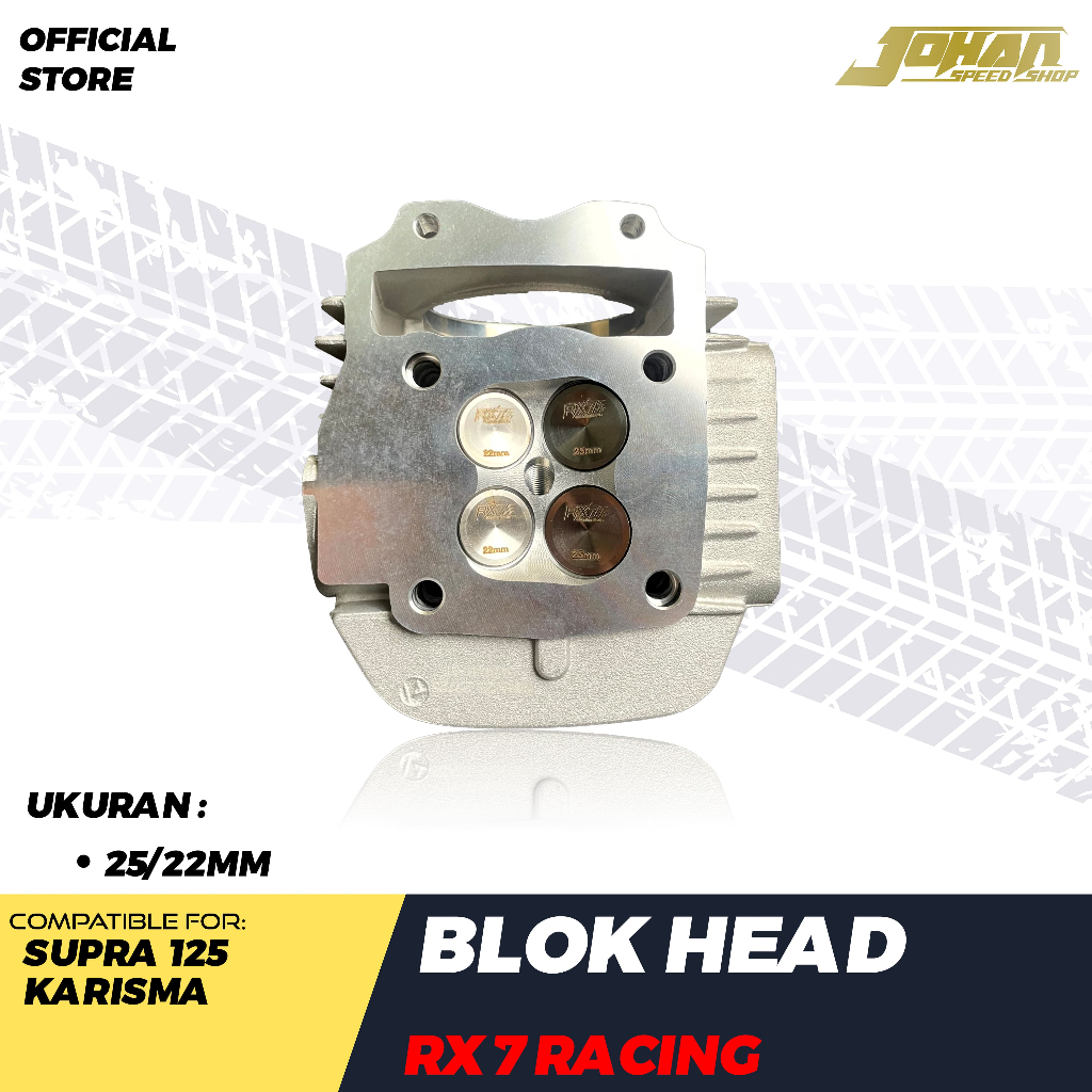 RX7 RACING HEAD SUPRA 125 FI 4 KLEP 25/22MM